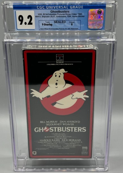 RARE 1985 Ghostbusters SEALED NEW First Print VHS Movie Graded CGC 9.2 Embossed